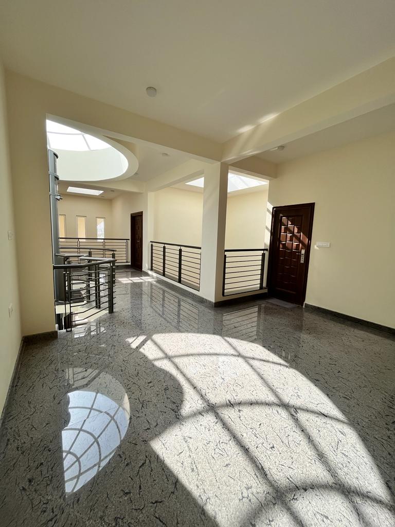 Naturally lit upper floor at Saptha Sagara Villa